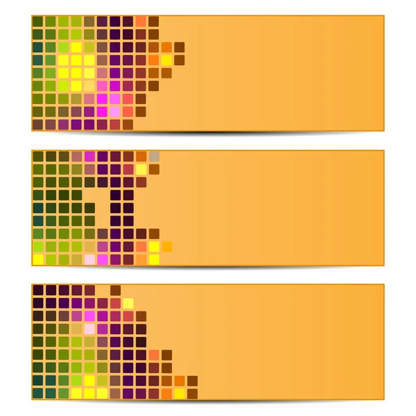 Geometrik soyut backgrounds.abstract background.design renkli rectangles.mosaic pattern.vector bir dizi — Stok Vektör