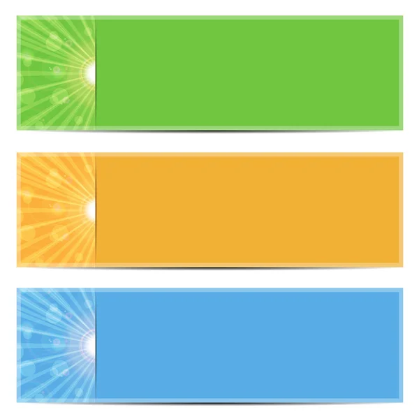 Set of abstract colorful backgrounds.colored background with sun — Stock Vector