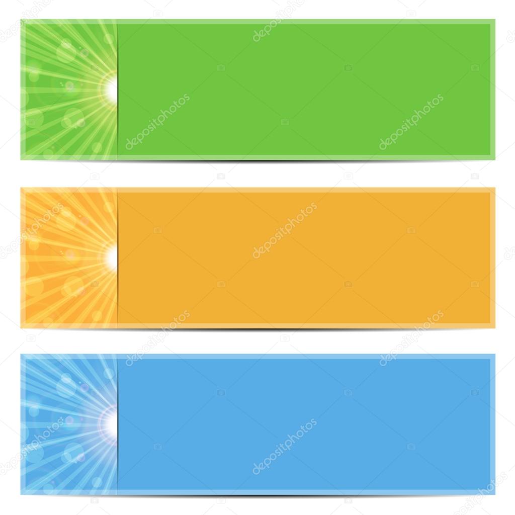 Set of abstract colorful backgrounds.colored background with sun