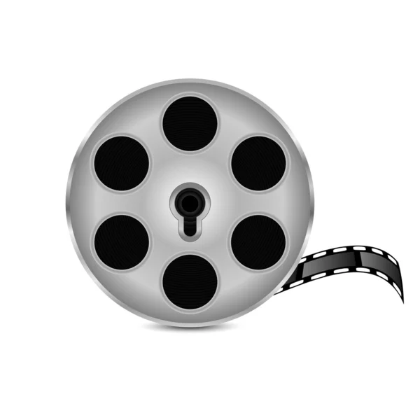 Tira de filme isolado em fundo branco.film icon.vector —  Vetores de Stock