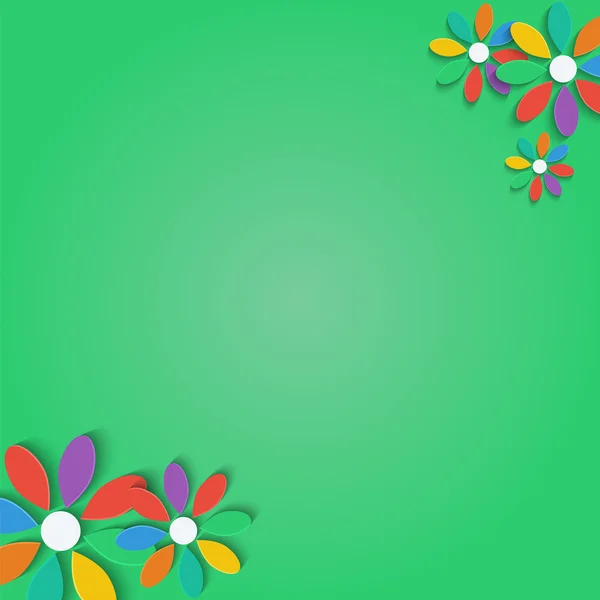 カラフルな petals.floral background.vector の花 — ストックベクタ