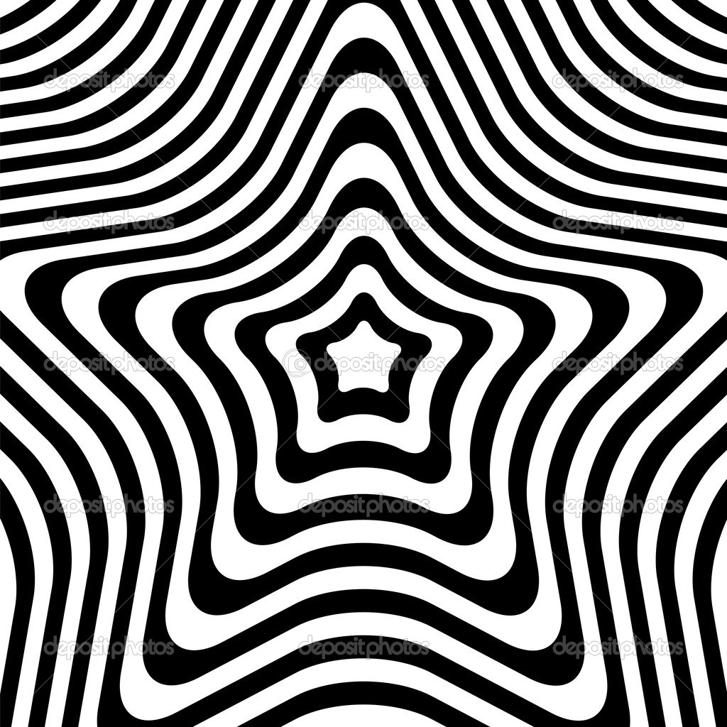 abstract design.optical illusion.black lines on white background