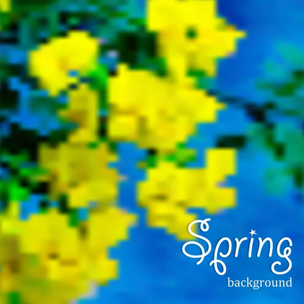 Abstract floral voorjaar achtergrond — Stockvector