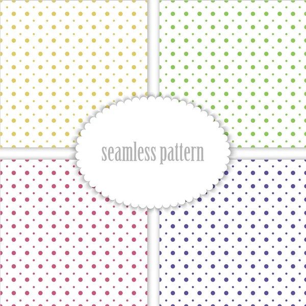 Set of abstract seamless patterns — Stock Vector