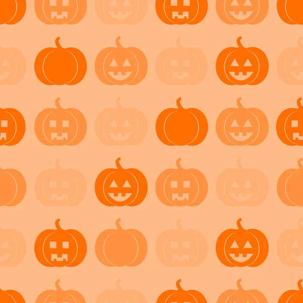 Seamless pattern with pumpkins for Halloween — Stock Vector