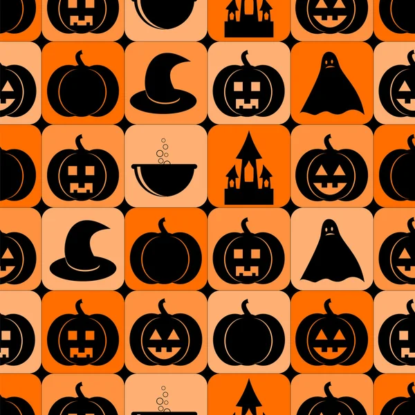 Płynny wzór na Halloween — Wektor stockowy