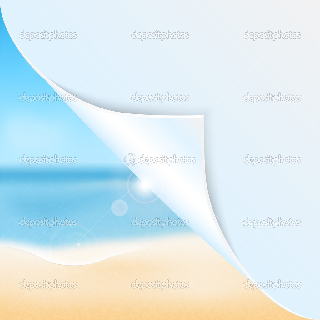 Summer seascape with place for your text