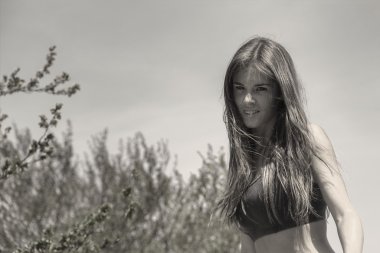 Güzel sporcu kadın.