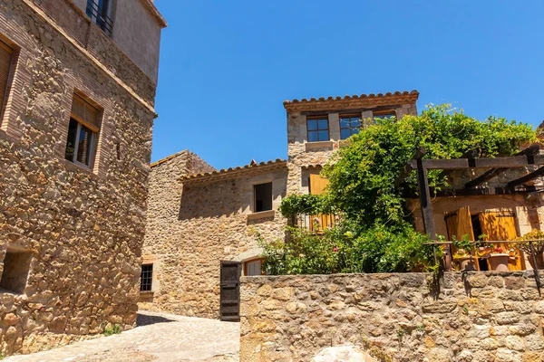 Medieval Town Pals Costa Brava Spanish Province Girona Sunny Summer — Stock Photo, Image
