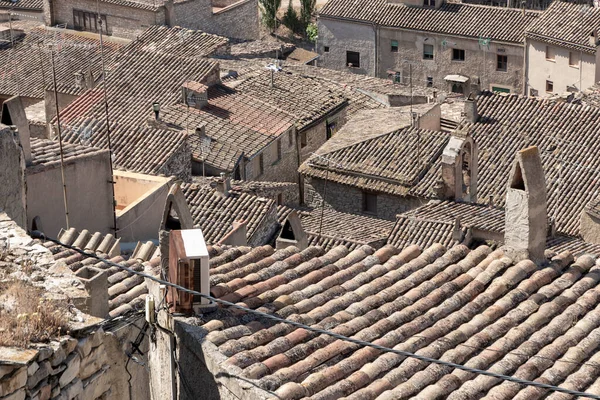 Spanya Daki Guimera Evlerinden Çatılarından Görüntü — Stok fotoğraf