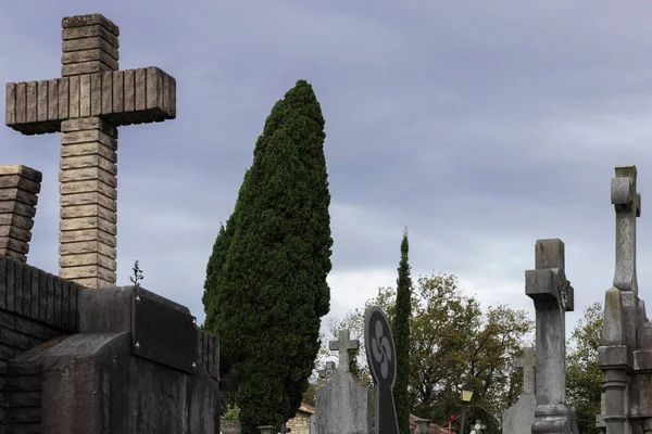 Cimitero Diurno Nel Villaggio Basauri Spagna — Foto Stock