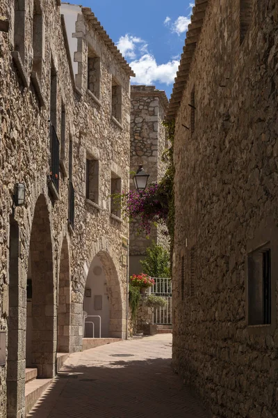 Medieval Town Costa Brava One Summer Day — Stock Photo, Image