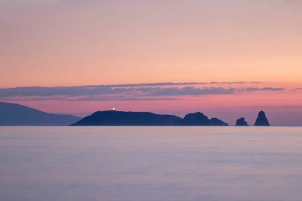 Medes Wysp Kumpli Plaży Wschodzie Słońca — Zdjęcie stockowe