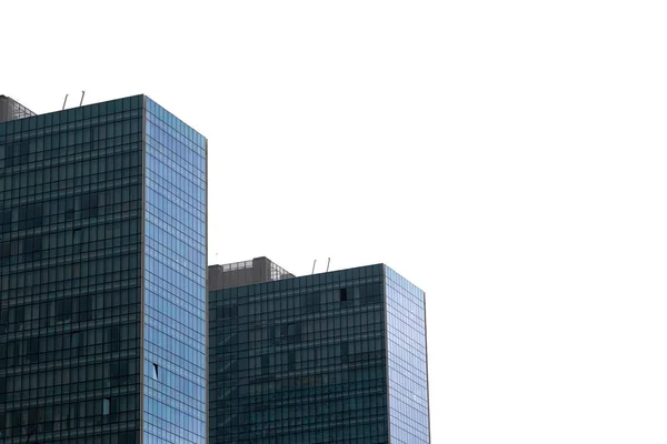 Dos Rascacielos Residenciales Ciudad Bilbao Con Cielo Blanco —  Fotos de Stock