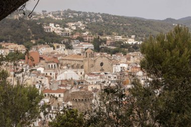 rooftops of tossa de mar one summer day