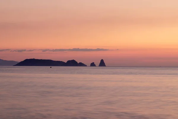 Medes Islands Sunrise Pals Beach — Zdjęcie stockowe