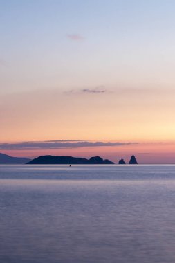 medes islands at sunrise from pals beach