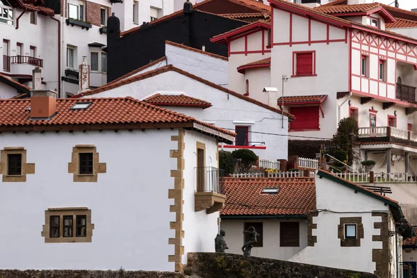 White Houses Old Port Getxo — Stock Photo, Image