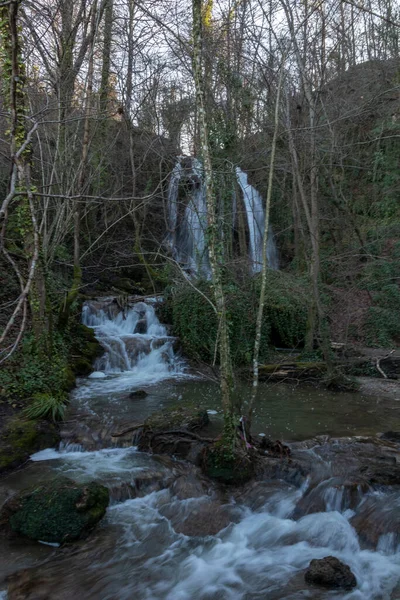 Cachoeira Altube Província Alava Norte Espanha — Fotografia de Stock
