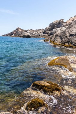 Costa Brava 'da, Capte de Creus' ta yalnız bir koy.