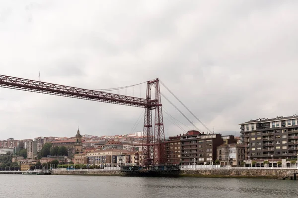 Bilbao World Heritage Suspension Bridge Northern Spain — Stock Photo, Image