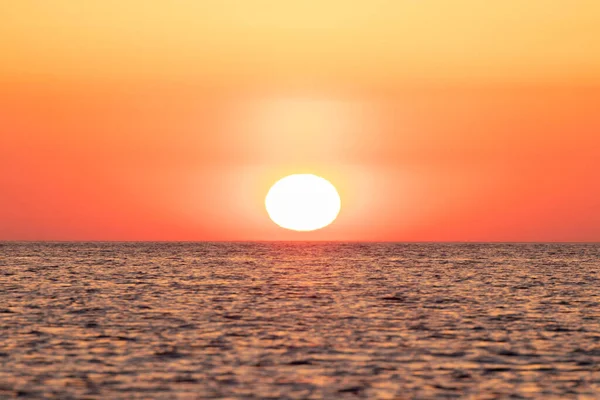 Sol Stiger Gryningen Över Medelhavet Costa Brava — Stockfoto