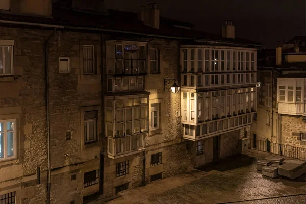 Altstadt Von Vitoria Bei Nacht — Stockfoto