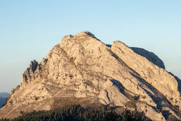 Cime Rocciose Delle Montagne Dell Urkiola Nei Paesi Baschi — Foto Stock