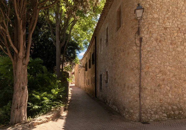 Oude Gebouwen Stad Sant Mart Empuries — Stockfoto