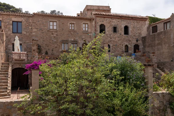 Middeleeuwse Stenen Gebouw Tossa Mar Aan Costa Brava — Stockfoto