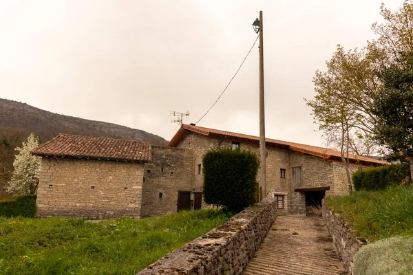 Typisch Huis Kuartango Vallei Het Noorden Van Spanje — Stockfoto