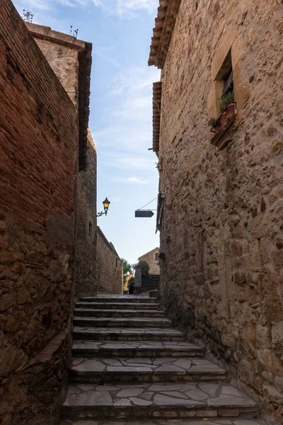 Cobbled Street Town Pals Some Stairs — Stock Photo, Image
