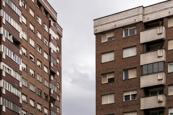 Bostäder Skyskrapa Ett Område Staden Bilbao Norra Delen Spanien — Stockfoto