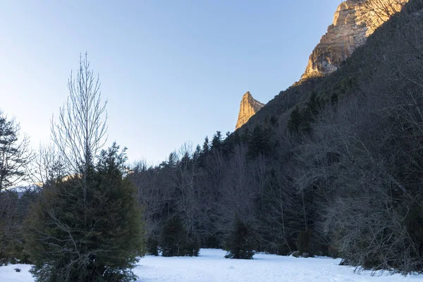 Campo Ordesa Parque Nacional Inverno — Fotografia de Stock