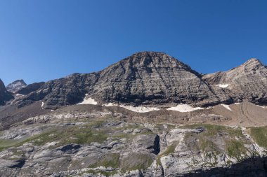north face of peak tailllon in the pyrenees