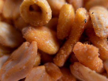 a lot of salted roasted nuts