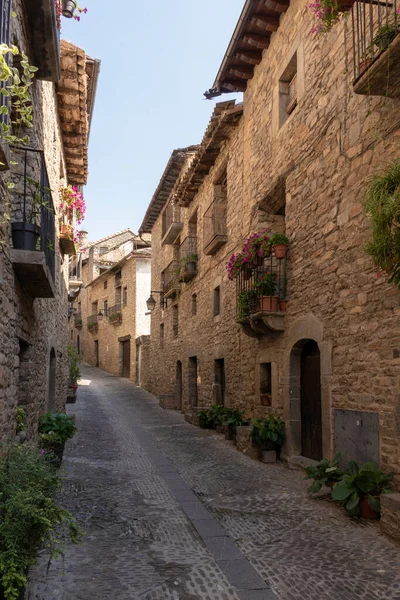 Medieval Village Ainsa Spanish Pyrenees — Fotografia de Stock