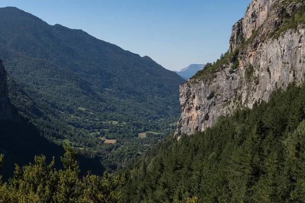 Aragones Valley Pyrenees Entrance National Park Ordesa Monte Perdido — Stock Photo, Image