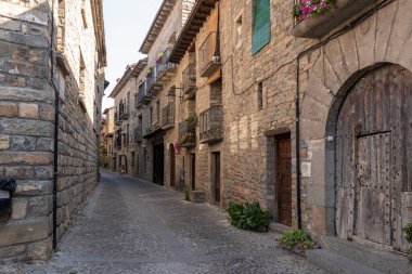 medieval village of ainsa in the spanish pyrenees