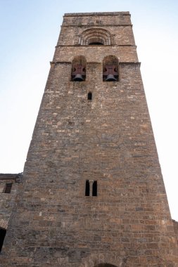 ainsa church in the spanish pyrenees