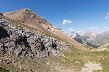 Pireneler 'deki Port Du Boucharo' da dağ manzarası