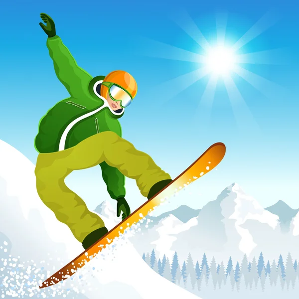 Winter sport — Stock Vector