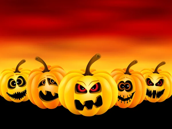 Abóboras de Halloween —  Vetores de Stock