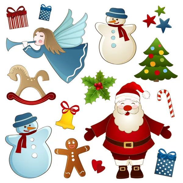 Christmas isolated elements — Stock Vector
