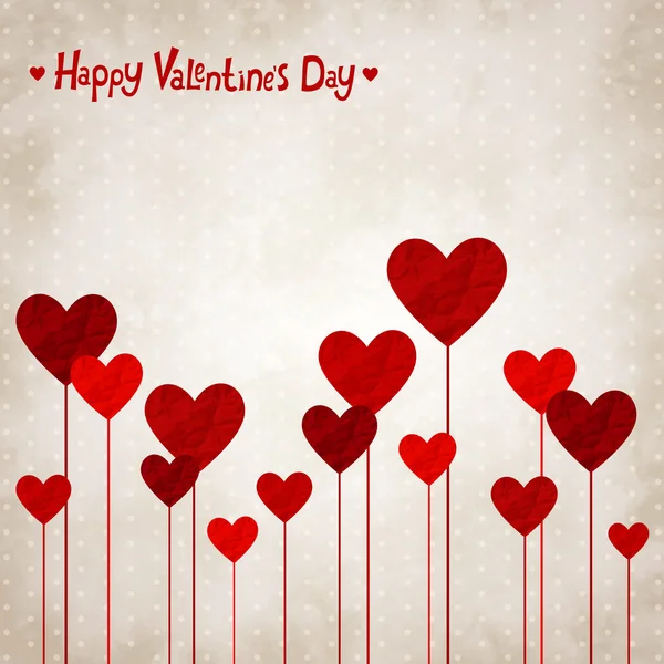 Happy Valentines Day Card with Heart. Vector Illustration 4563826