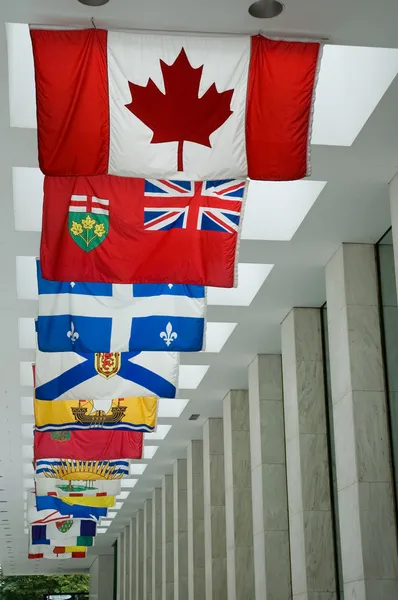 Καναδά σημαίες Εικόνα Αρχείου