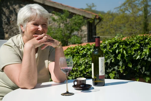 Relax con il vino — Foto Stock