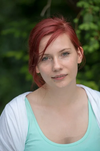 Red hair — Stock Photo, Image