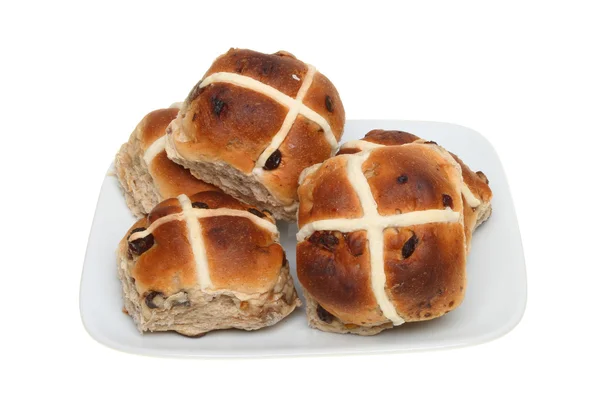 Heiße Crossbrötchen — Stockfoto