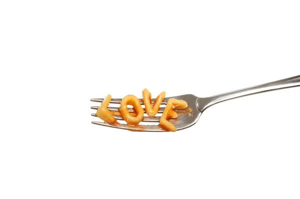 Liefde spaghetti — Stockfoto